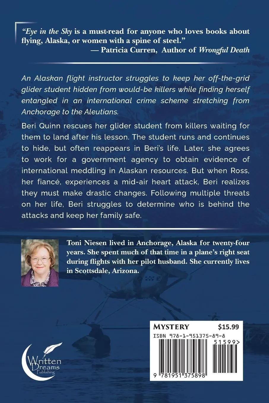 Rückseite: 9781951375898 | Eye in the Sky | An Alaskan Mystery | Toni Niesen | Taschenbuch | 2024