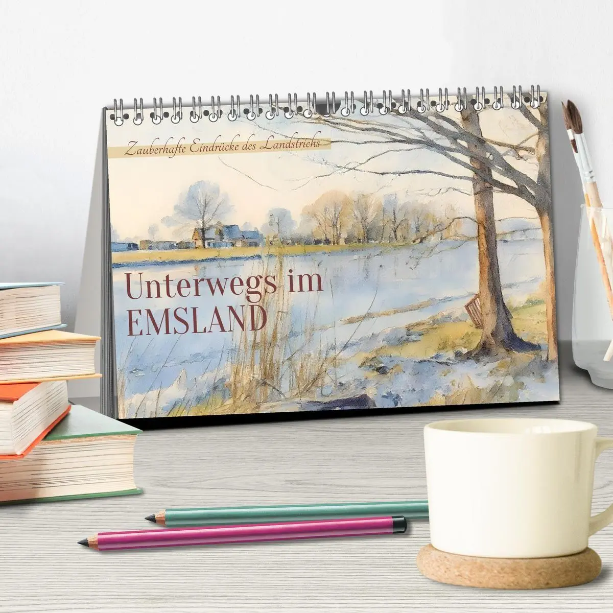 Bild: 9783516705898 | Unterwegs im Emsland (Tischkalender 2026 DIN A5 quer), CALVENDO...