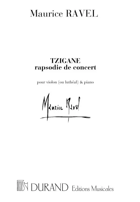 Cover: 9790044075898 | Tzigane | Maurice Ravel | Buch | Editions Durand | EAN 9790044075898