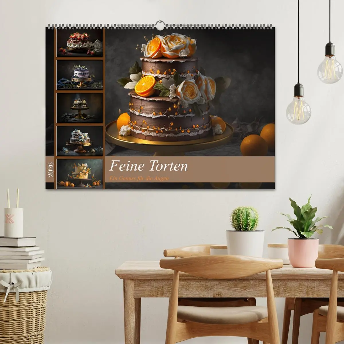 Bild: 9783457535998 | Feine Torten (Wandkalender 2026 DIN A2 quer), CALVENDO Monatskalender