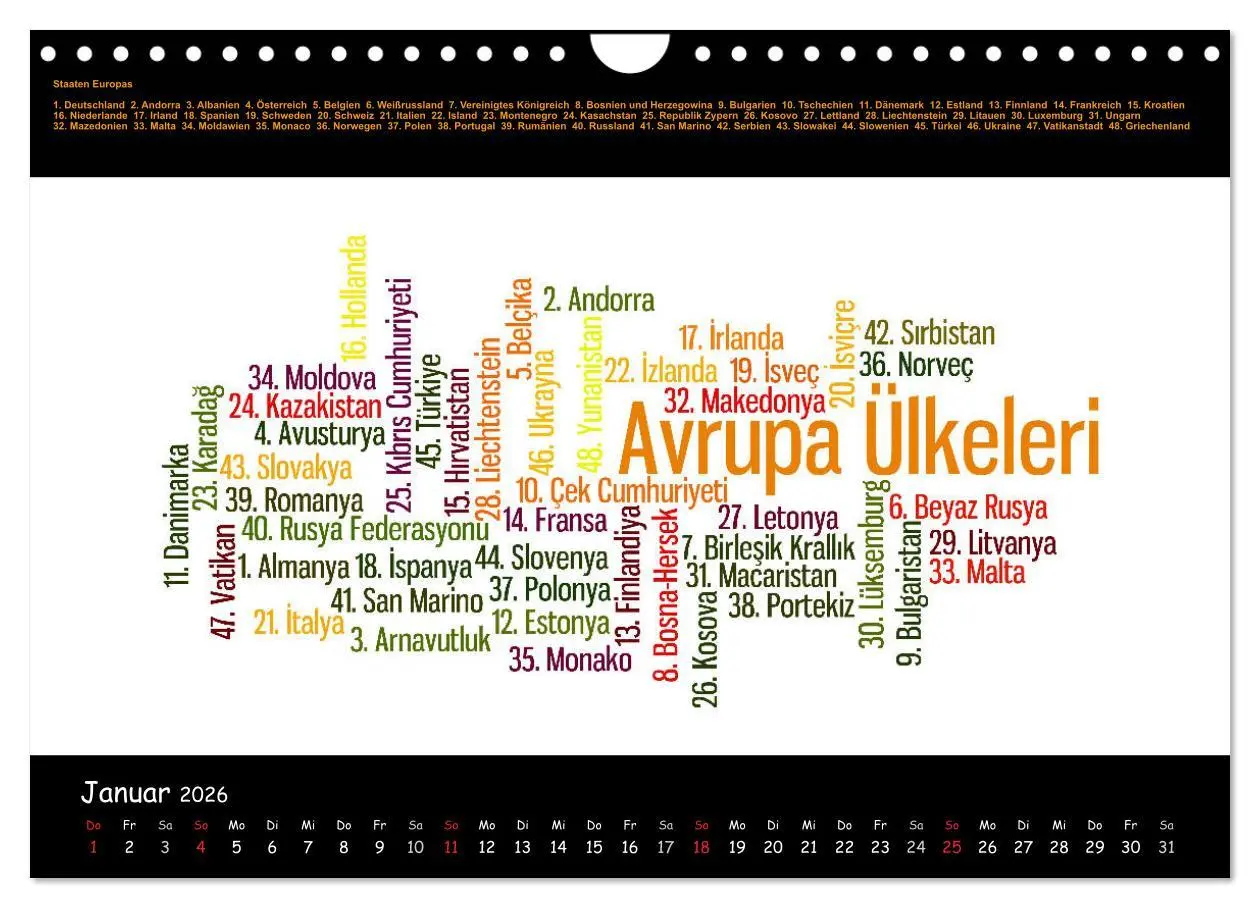 Bild: 9783516005998 | Sprachkalender Türkisch-Deutsch (Wandkalender 2026 DIN A4 quer),...