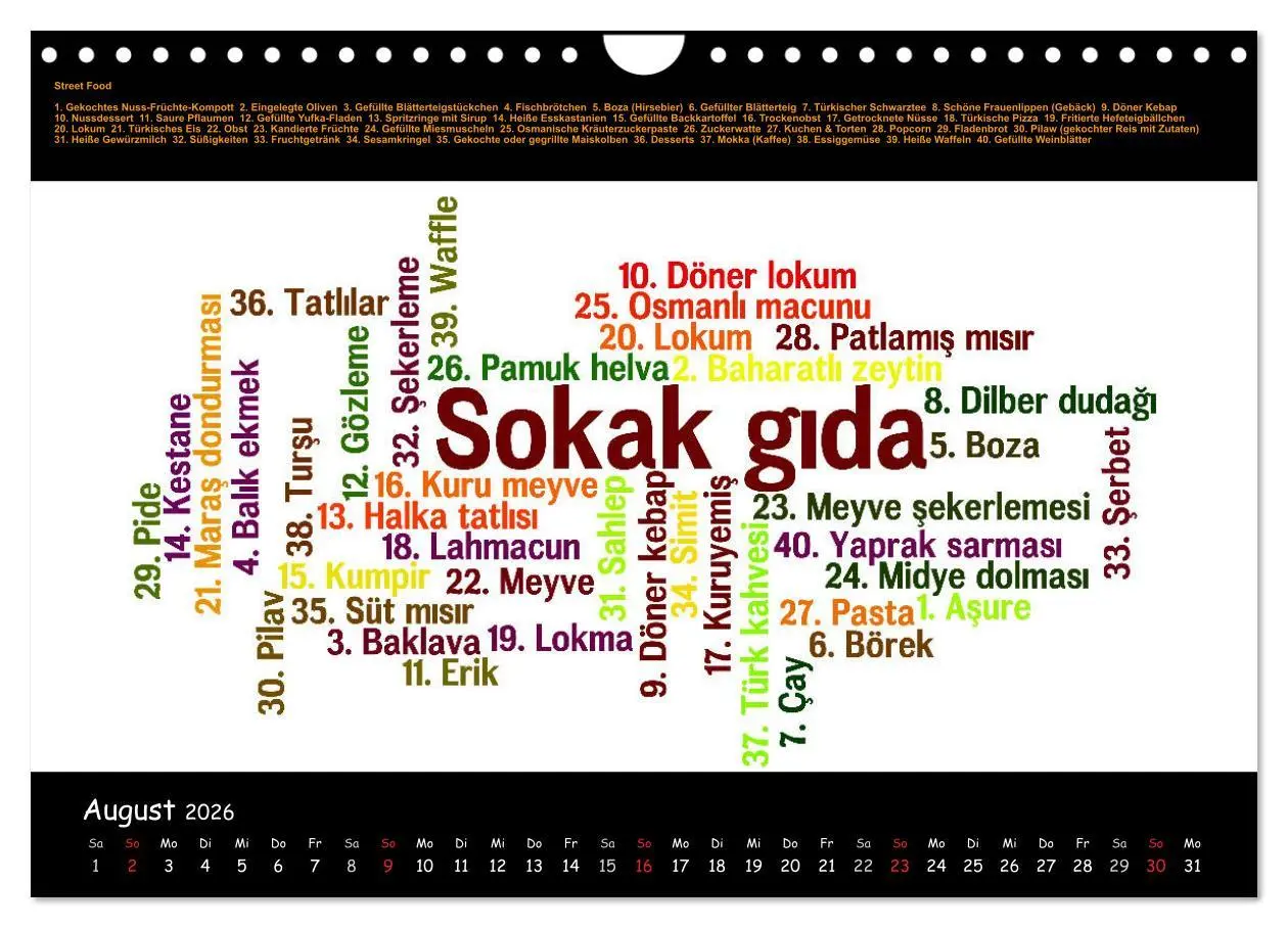 Bild: 9783516005998 | Sprachkalender Türkisch-Deutsch (Wandkalender 2026 DIN A4 quer),...