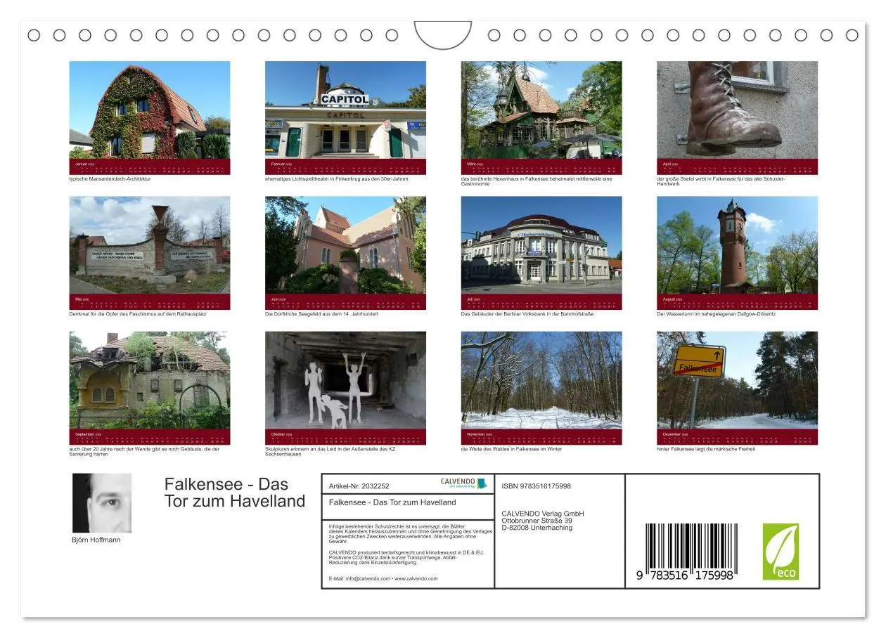 Bild: 9783516175998 | Falkensee - Das Tor zum Havelland (Wandkalender 2026 DIN A4 quer),...