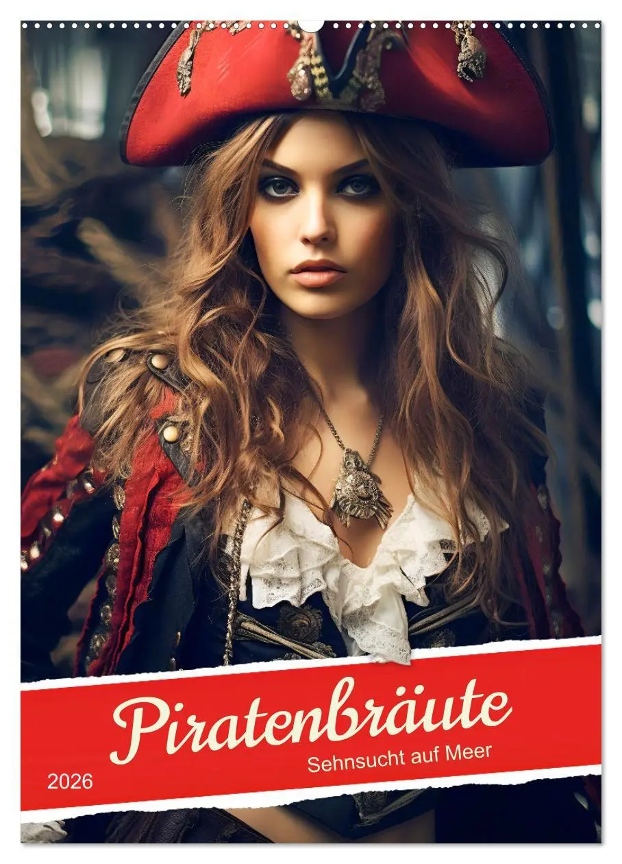 Cover: 9783516315998 | Piratenbräute Sehnsucht auf Meer (Wandkalender 2026 DIN A2 hoch),...