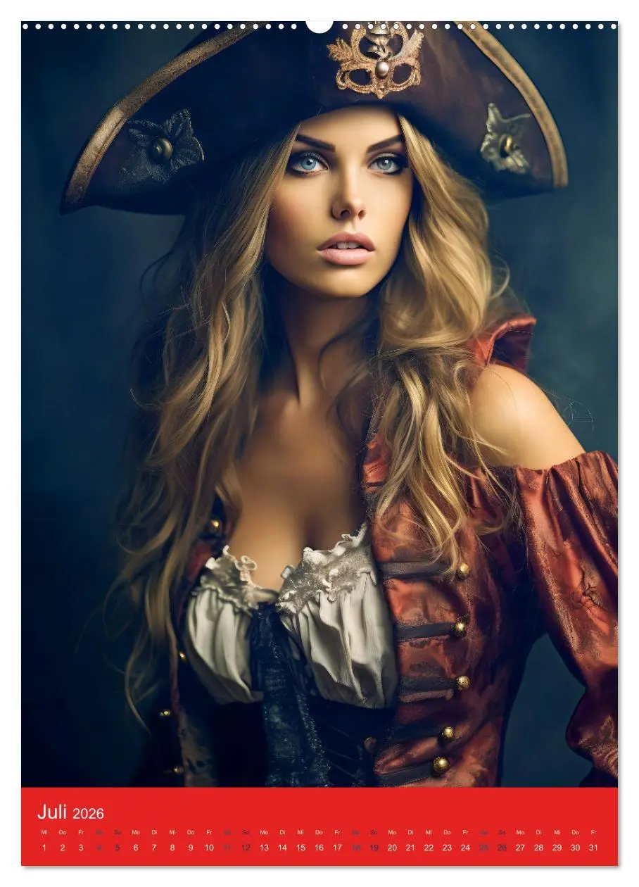 Bild: 9783516315998 | Piratenbräute Sehnsucht auf Meer (Wandkalender 2026 DIN A2 hoch),...