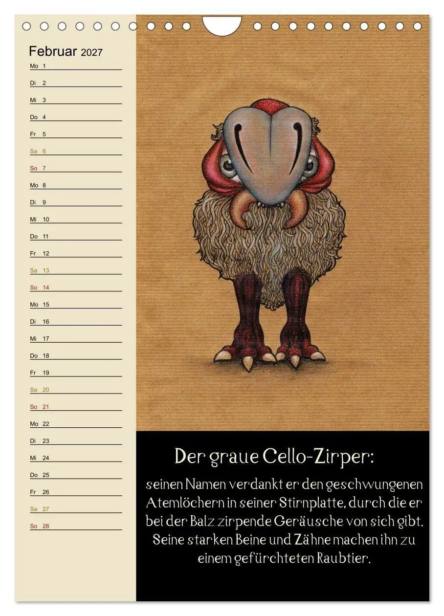 Bild: 9783594155998 | Fabelhafte Wesen / Geburtstagskalender (Wandkalender 2027 DIN A4...