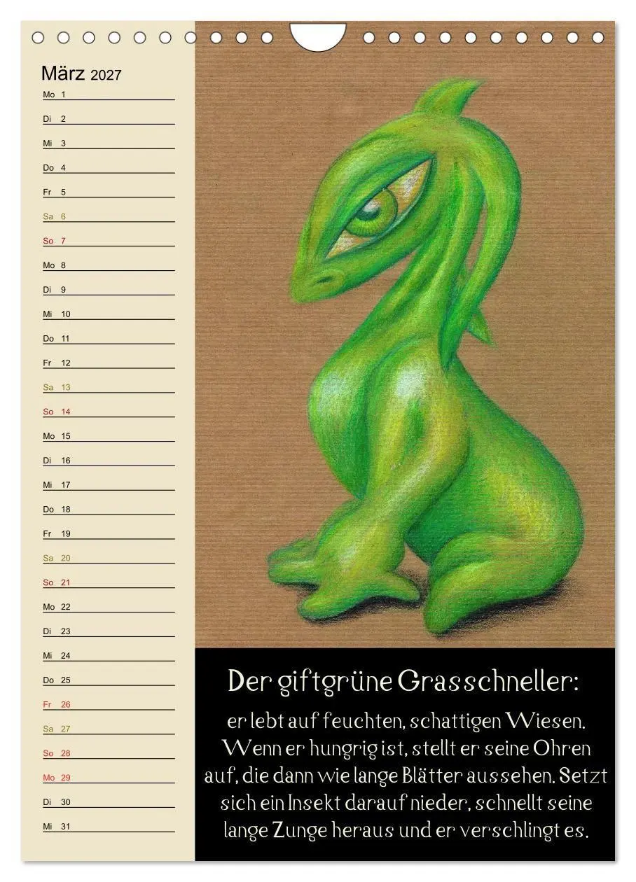 Bild: 9783594155998 | Fabelhafte Wesen / Geburtstagskalender (Wandkalender 2027 DIN A4...