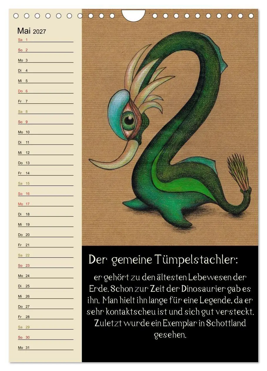 Bild: 9783594155998 | Fabelhafte Wesen / Geburtstagskalender (Wandkalender 2027 DIN A4...