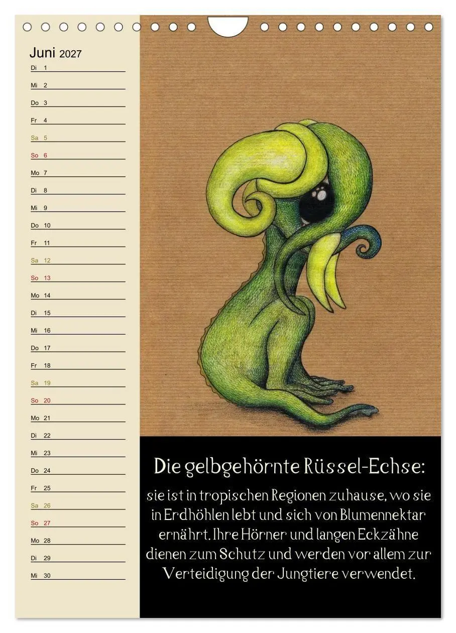 Bild: 9783594155998 | Fabelhafte Wesen / Geburtstagskalender (Wandkalender 2027 DIN A4...