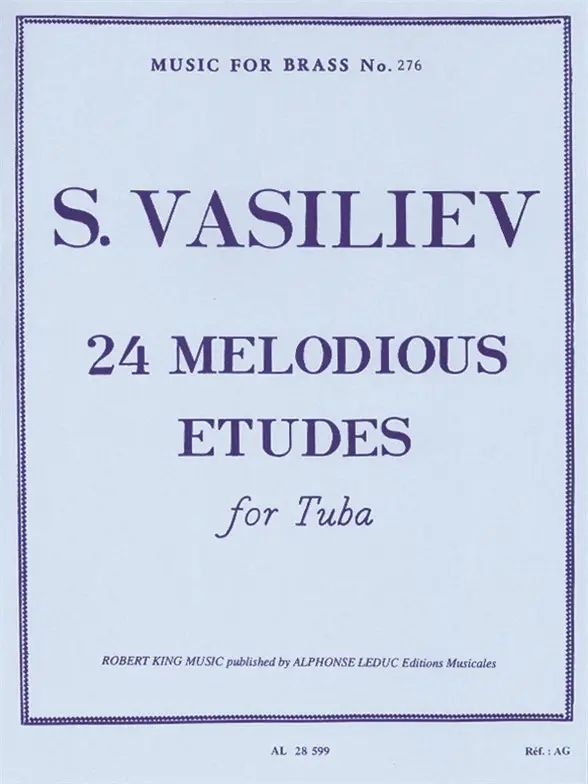 Cover: 9790046285998 | 24 Melodious Etudes | for Tuba | Vasiliev | Buch | Alphonse Leduc