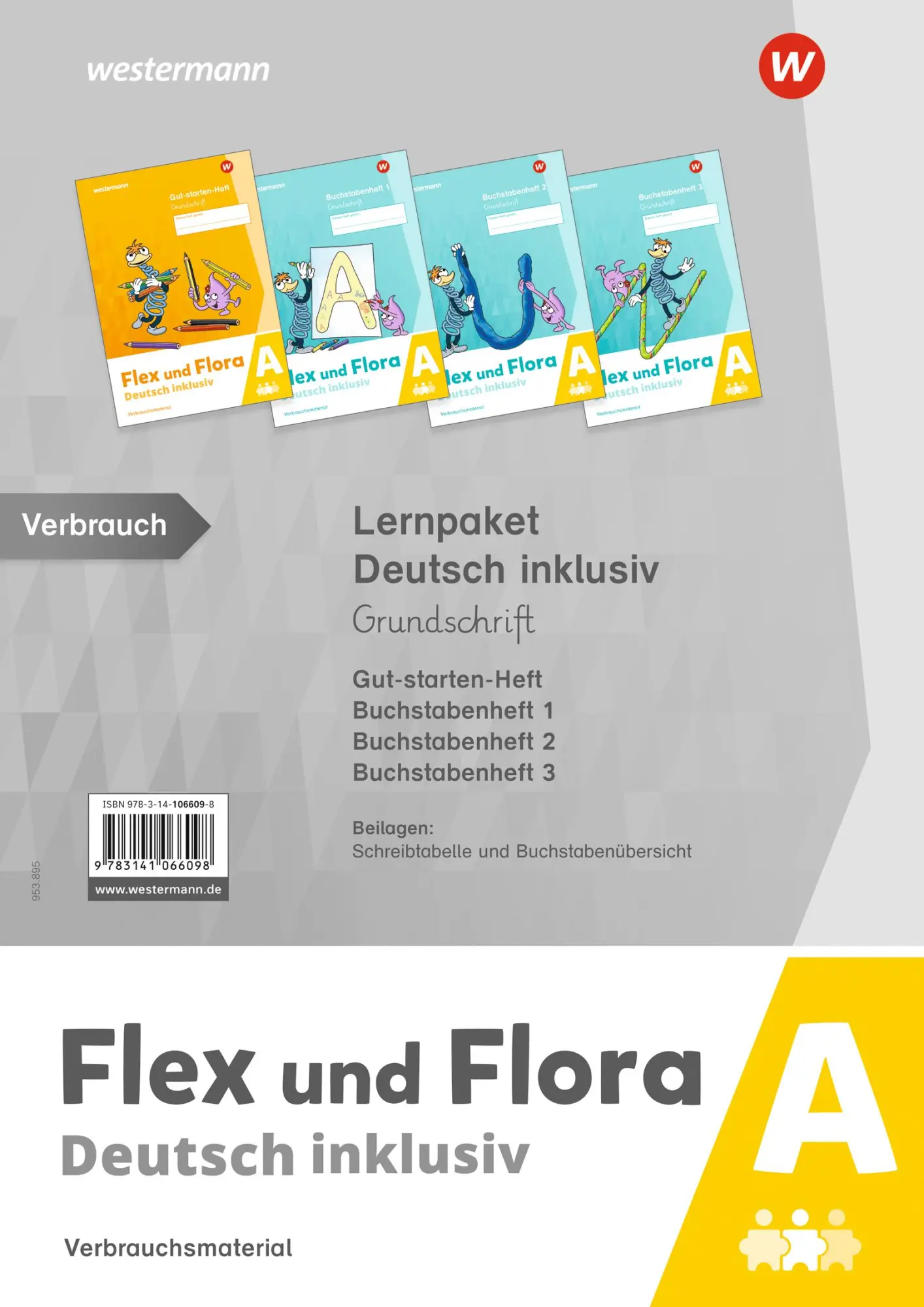 Cover: 9783141066098 | Flex und Flora Lernpaket Deutsch inklusiv A (Grundschrift) | Buch
