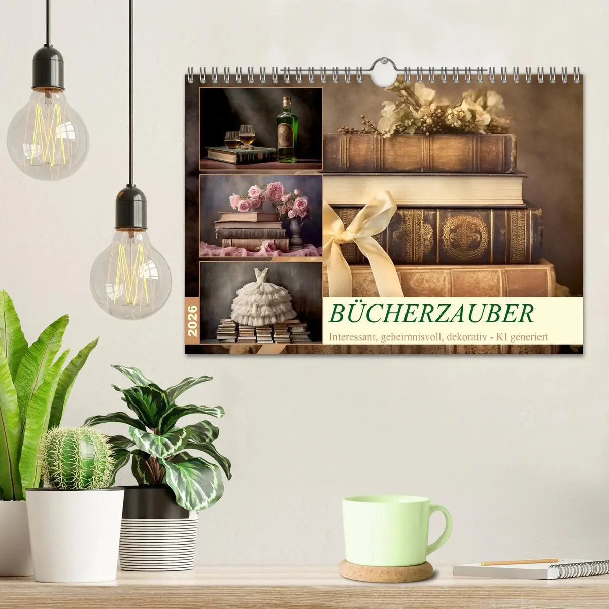 Bild: 9783457356098 | Bücherzauber (Wandkalender 2026 DIN A4 quer), CALVENDO Monatskalender