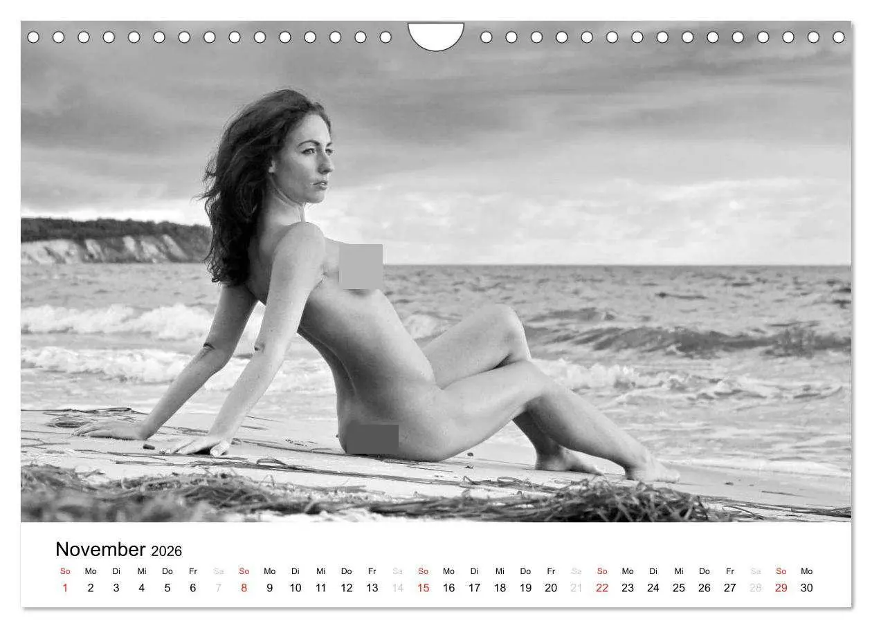 Bild: 9783457976098 | Klassischer Akt schwarz und weiß (Wandkalender 2026 DIN A4 quer),...
