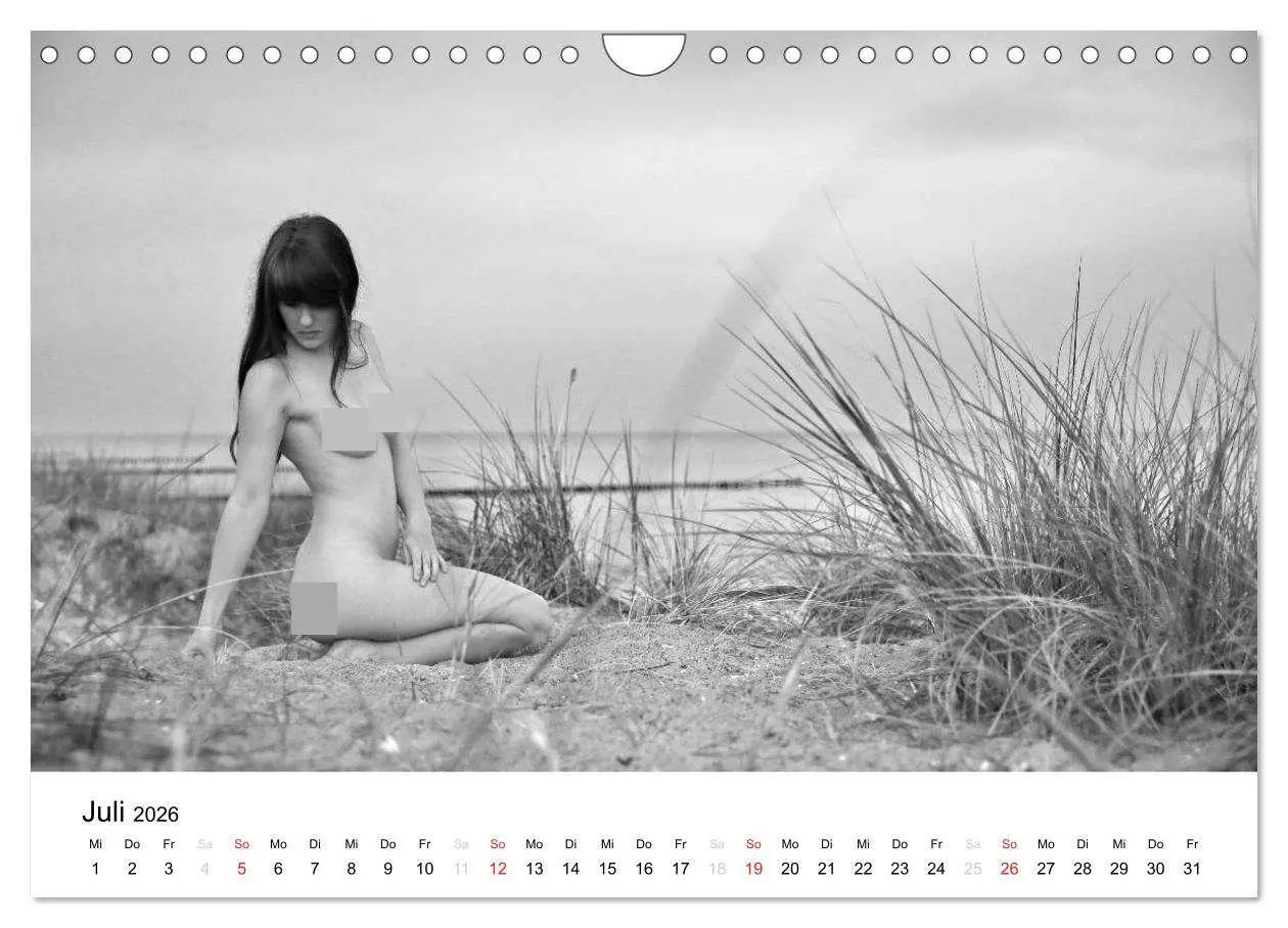 Bild: 9783457976098 | Klassischer Akt schwarz und weiß (Wandkalender 2026 DIN A4 quer),...