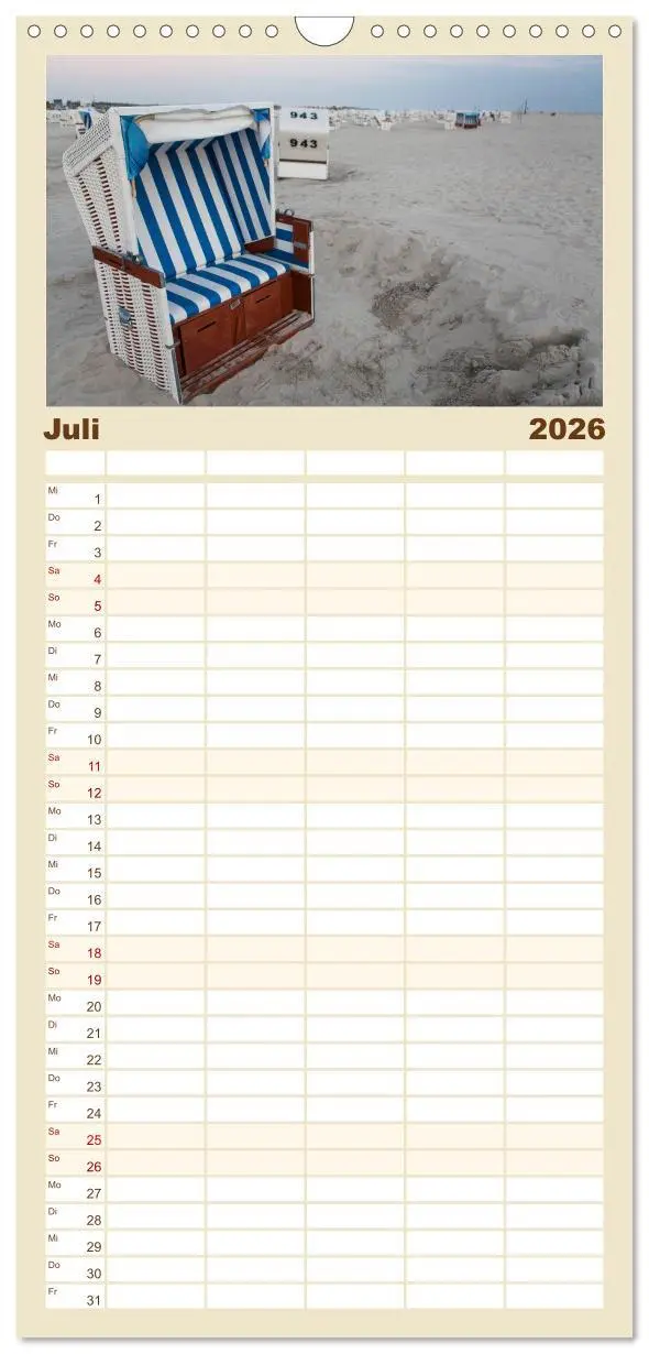 Bild: 9783516516098 | Familienplaner 2026 - Sankt Peter-Ording. Sonne - Strand - Meer mit...