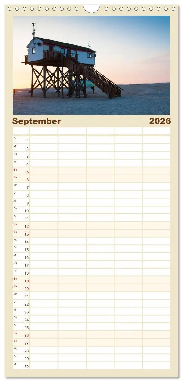 Bild: 9783516516098 | Familienplaner 2026 - Sankt Peter-Ording. Sonne - Strand - Meer mit...