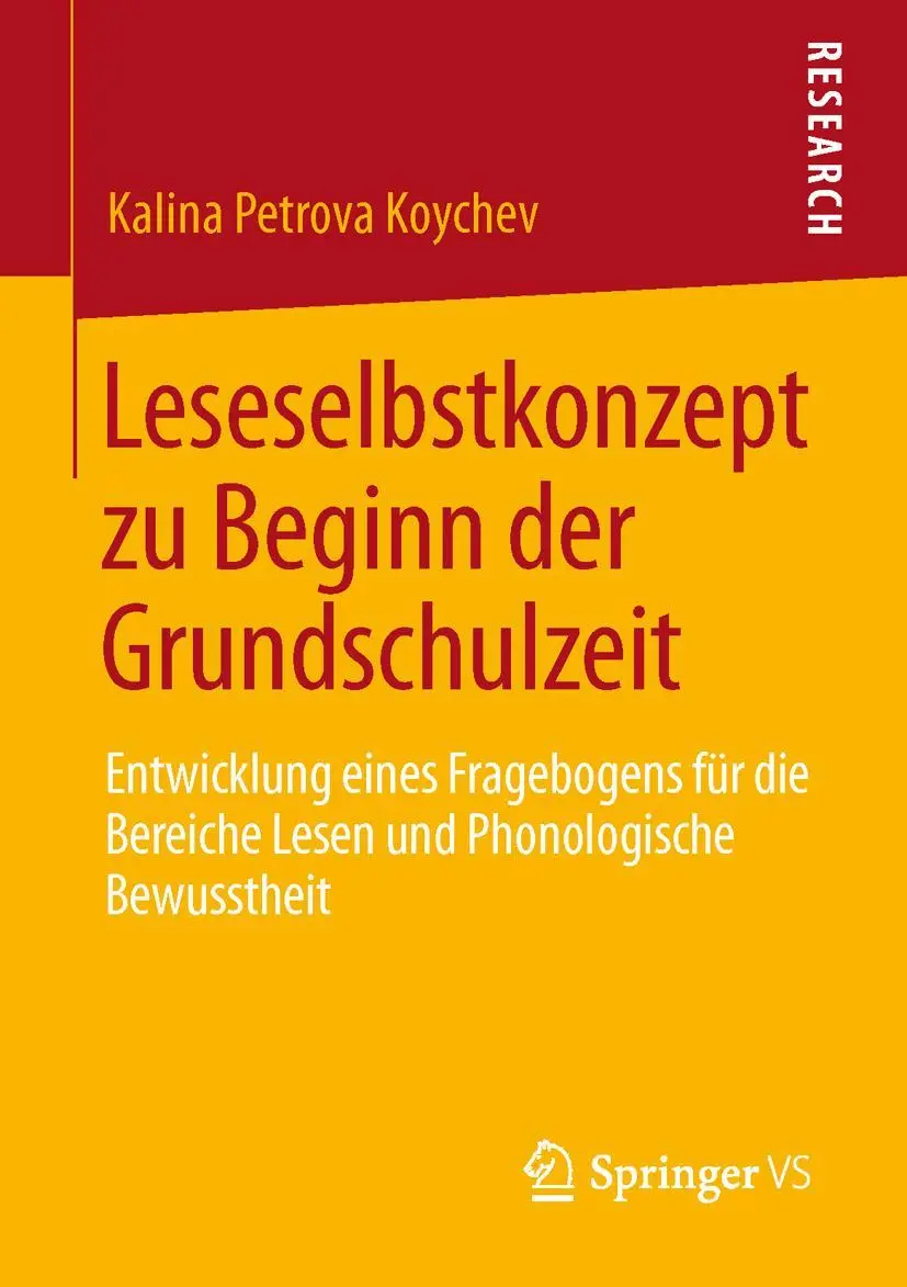 Cover: 9783658016098 | Leseselbstkonzept zu Beginn der Grundschulzeit | Koychev | Taschenbuch