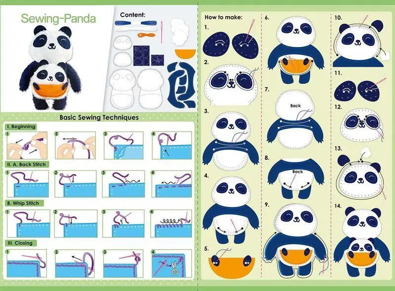 Bild: 6920773316198 | Nähset Panda | 6301619 | 2021 | AVENIR | EAN 6920773316198