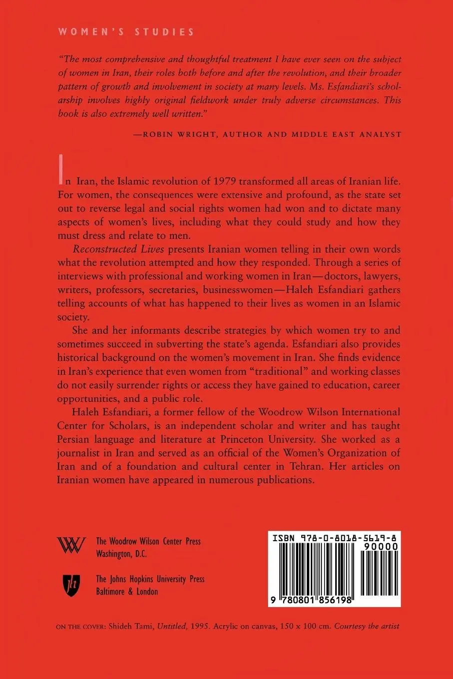 Rückseite: 9780801856198 | Reconstructed Lives | Women and Iran's Islamic Revolution | Buch