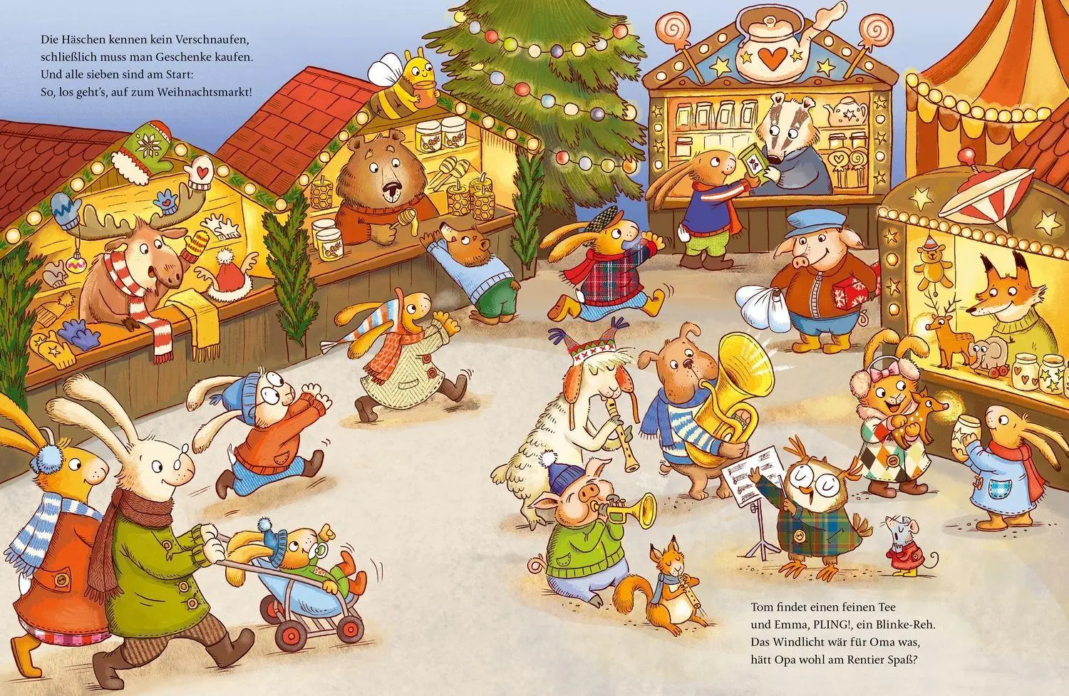 Bild: 9783751206198 | Wenn sieben kleine Weihnachtshasen mit Schwung durch die...