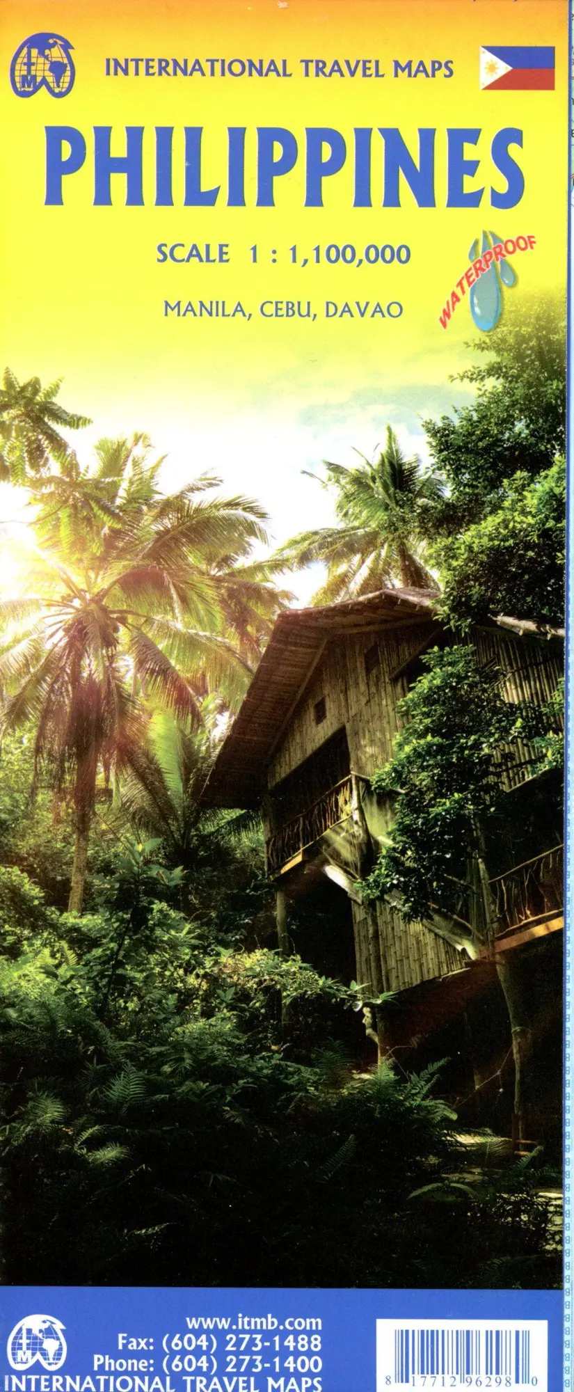 Cover: 9781771296298 | Philippines | ITM Intern.Travel Maps 1:1000000 | (Land-)Karte | 2024