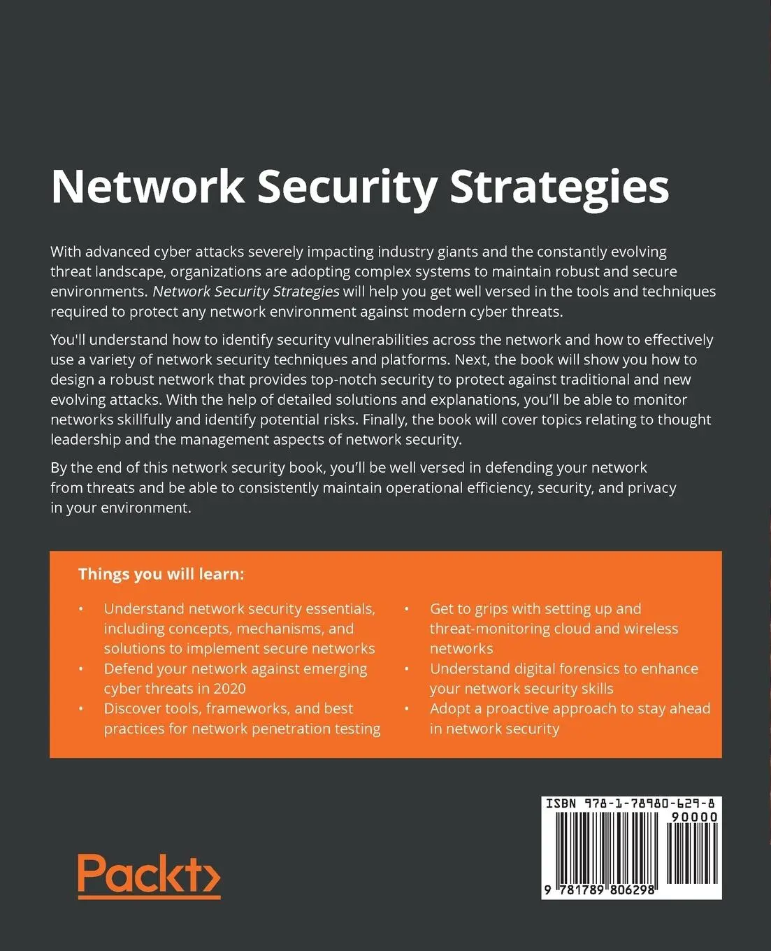 Rückseite: 9781789806298 | Network Security Strategies | Aditya Mukherjee | Taschenbuch | 2020