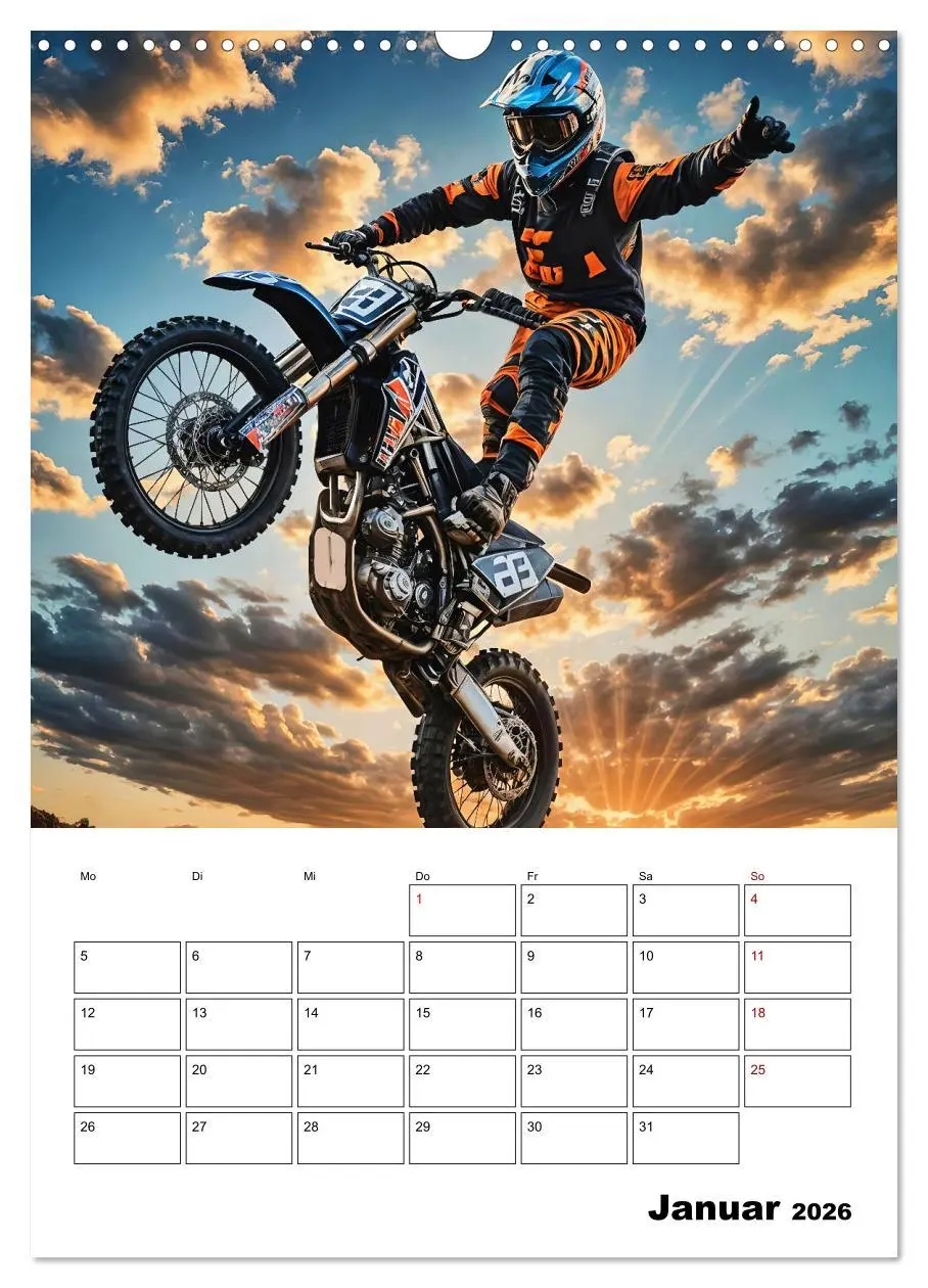 Bild: 9783457266298 | Vollgas und Adrenalin - Motocross-Action pur! (Wandkalender 2026...