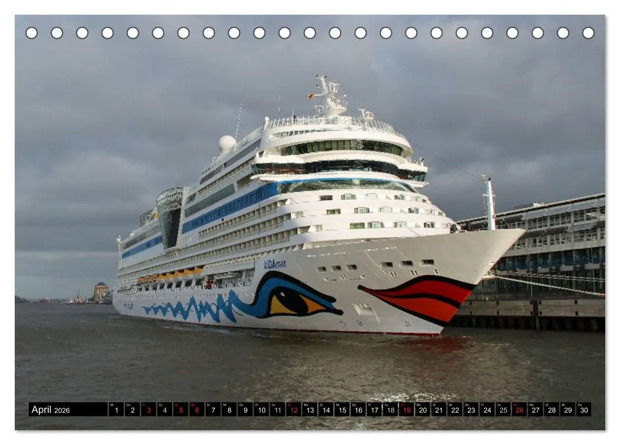 Bild: 9783516116298 | Kreuzfahrtschiffe in Hamburg (Tischkalender 2026 DIN A5 quer),...