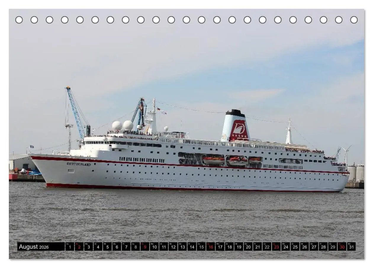 Bild: 9783516116298 | Kreuzfahrtschiffe in Hamburg (Tischkalender 2026 DIN A5 quer),...