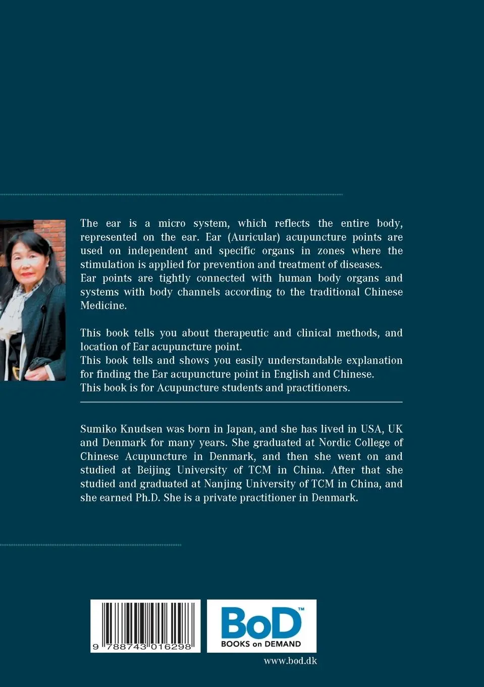 Rückseite: 9788743016298 | Ear Acupuncture Clinical Treatment | Sumiko Knudsen | Taschenbuch