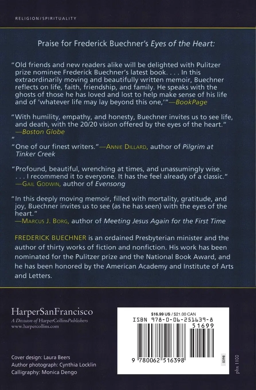 Rückseite: 9780062516398 | The Eyes of the Heart | A Memoir of the Lost and Found | Buechner