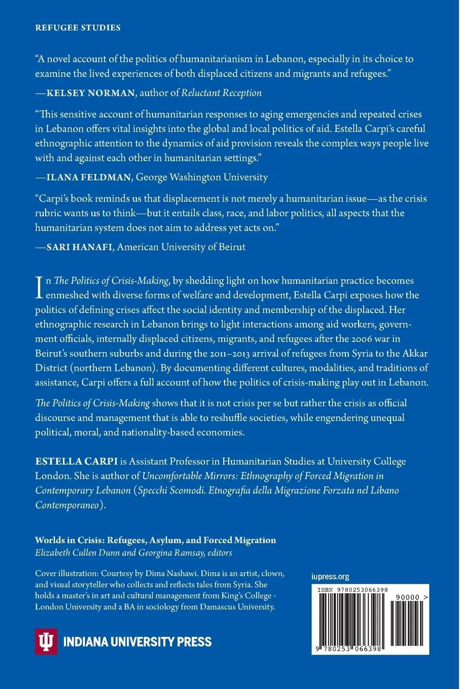 Rückseite: 9780253066398 | The Politics of Crisis-Making | Estella Carpi | Taschenbuch | Englisch