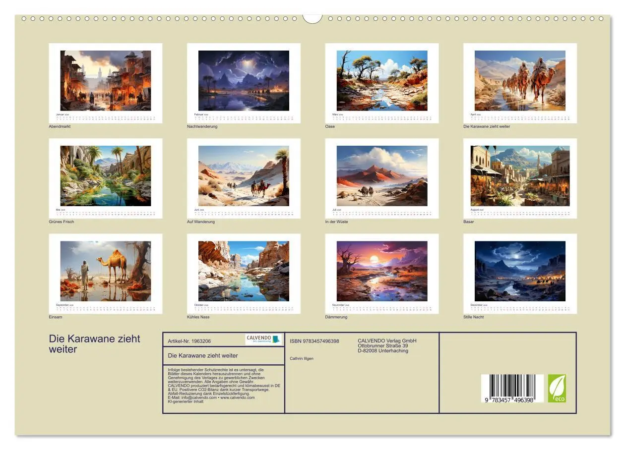 Bild: 9783457496398 | Die Karawane zieht weiter (hochwertiger Premium Wandkalender 2026...