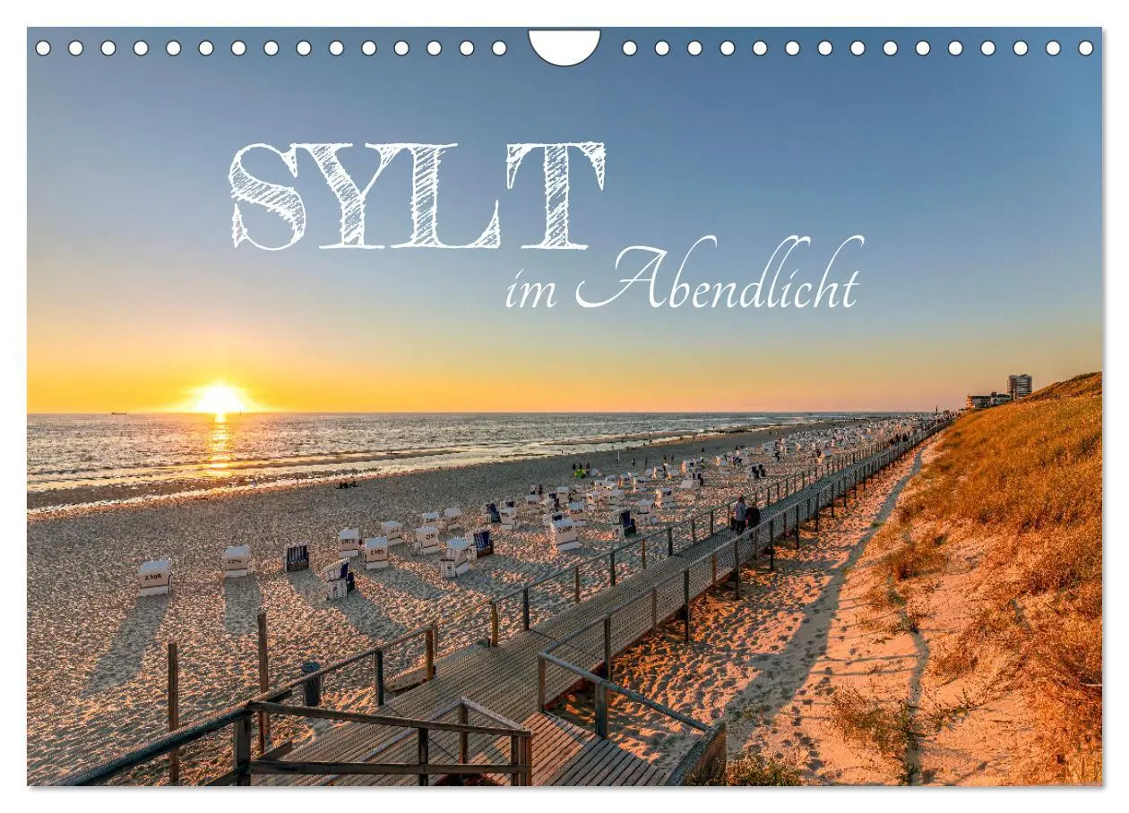 Cover: 9783457566398 | Sylt im Abendlicht (Wandkalender 2026 DIN A4 quer), CALVENDO...