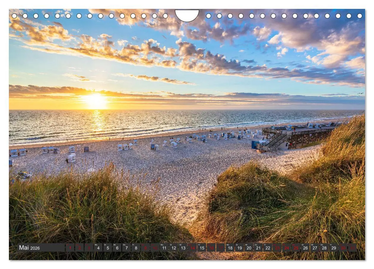 Bild: 9783457566398 | Sylt im Abendlicht (Wandkalender 2026 DIN A4 quer), CALVENDO...
