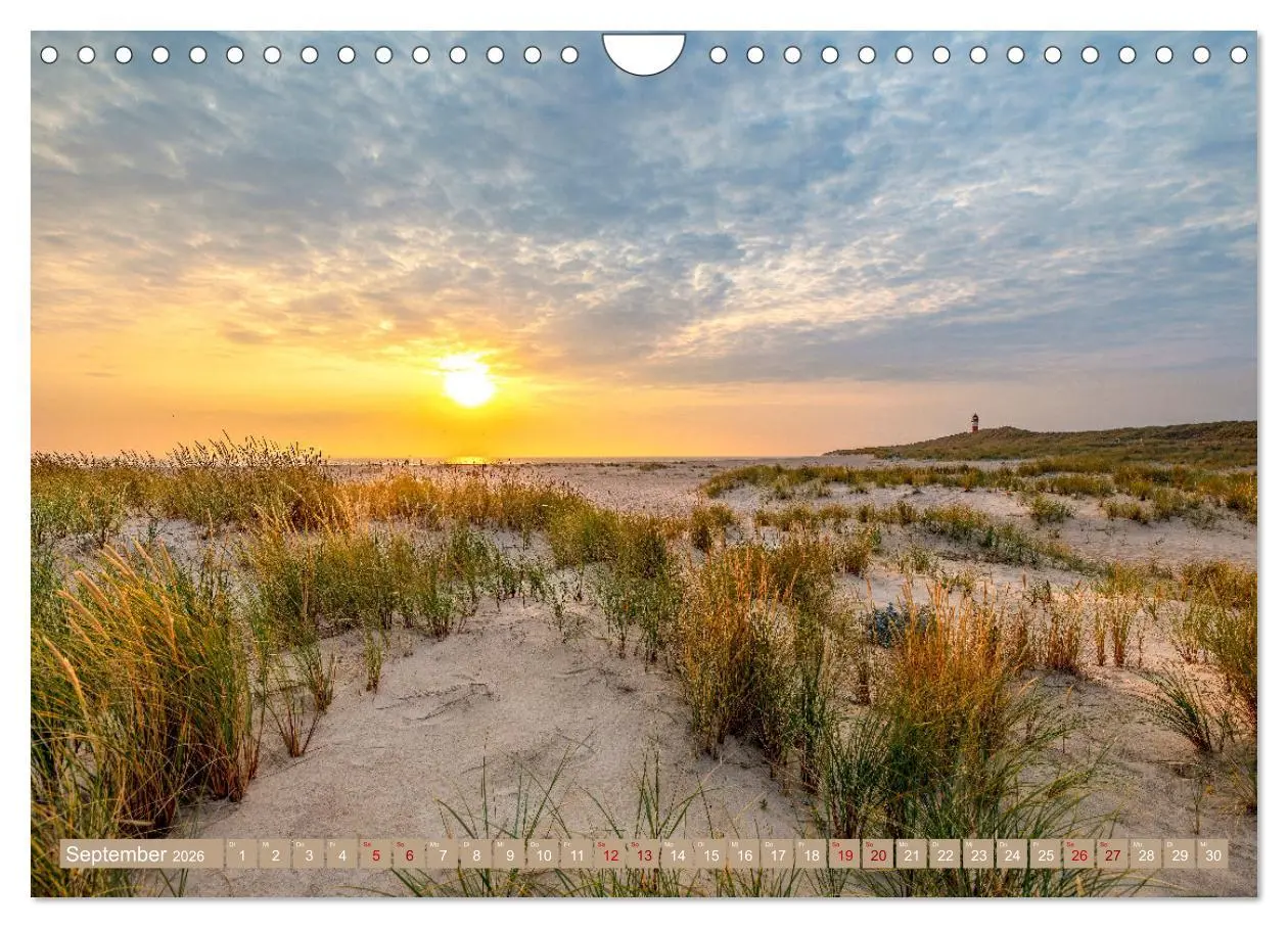 Bild: 9783457566398 | Sylt im Abendlicht (Wandkalender 2026 DIN A4 quer), CALVENDO...