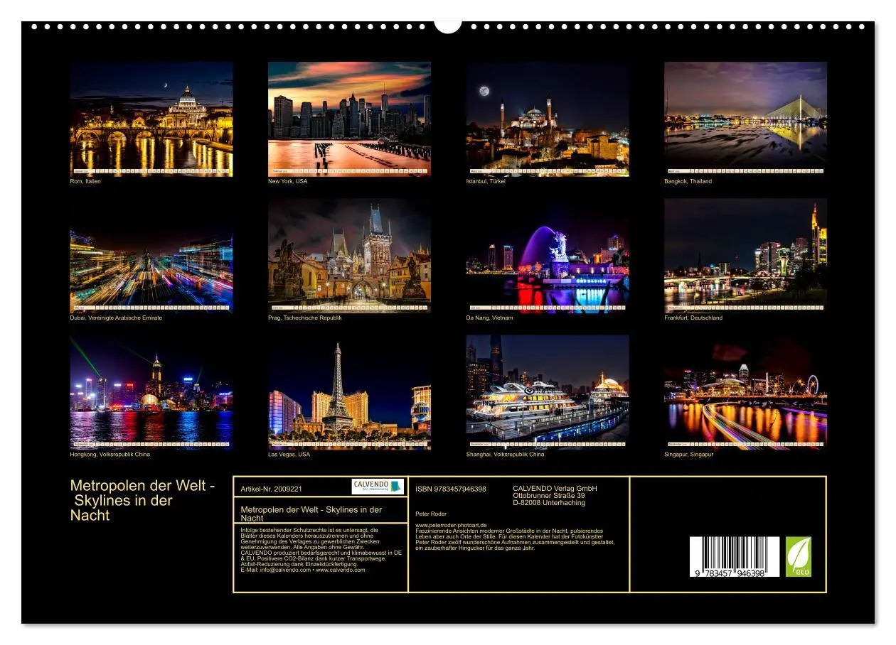 Bild: 9783457946398 | Metropolen der Welt - Skylines in der Nacht (hochwertiger Premium...