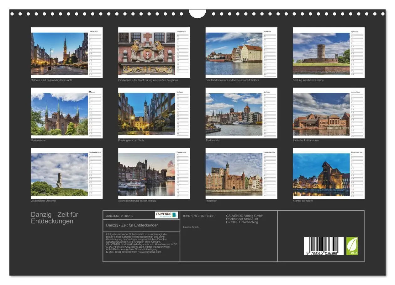 Bild: 9783516036398 | Danzig - Zeit für Entdeckungen (Wandkalender 2026 DIN A3 quer),...