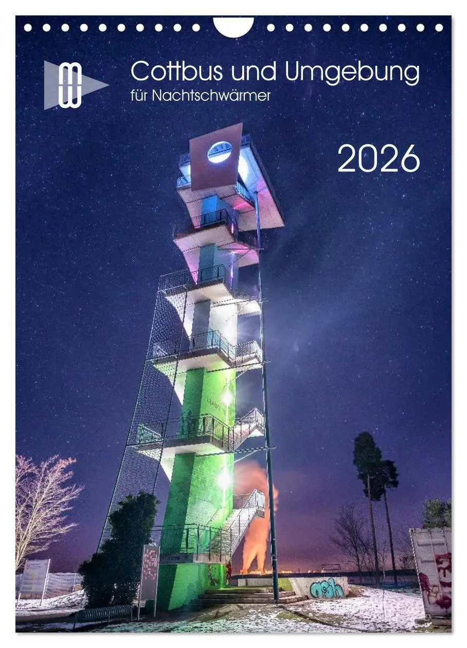Cover: 9783516656398 | Cottbus und Umgebung für Nachtschwärmer (Wandkalender 2026 DIN A4...
