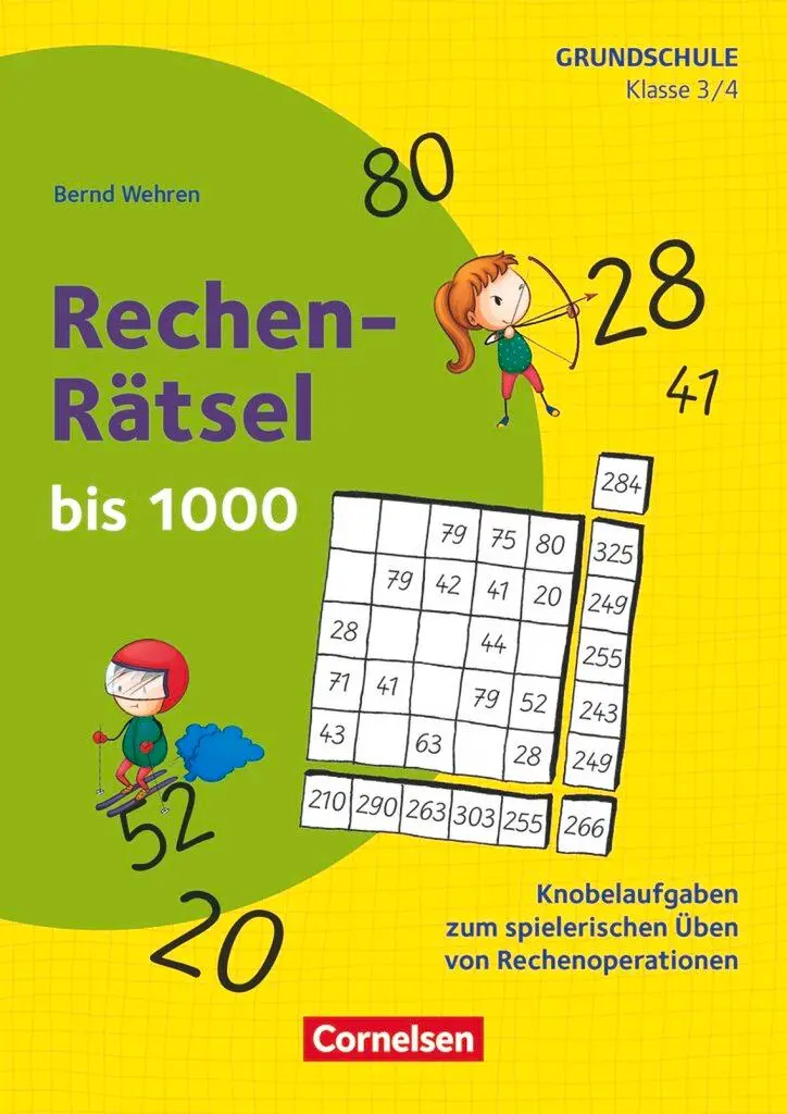 Cover: 9783589166398 | Klasse 3/4 - Rechen-Rätsel bis 1000 | Bernd Wehren | Broschüre | 56 S.