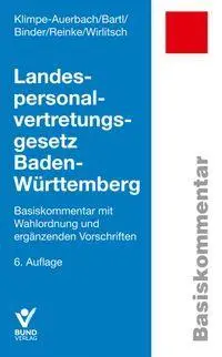 Klimpe-Auerbach, Wolf: Landespersonalvertretungsgesetz Baden-Württemberg