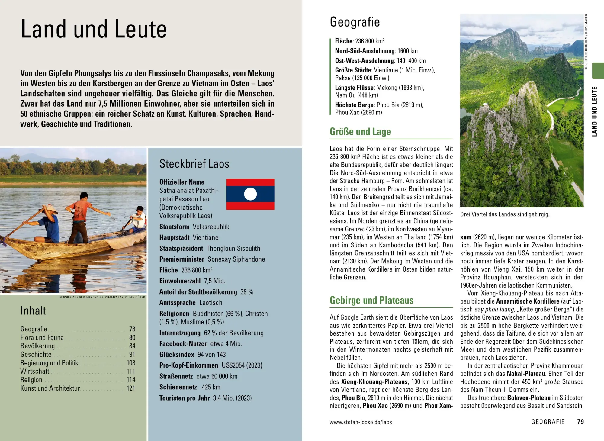 Bild: 9783770166398 | Stefan Loose Reiseführer Laos | mit Reiseatlas | Jan Düker | Buch