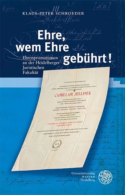 Cover: 9783825396398 | Ehre, wem Ehre gebührt! | Klaus-Peter Schroeder | Buch | 201 S. | 2025