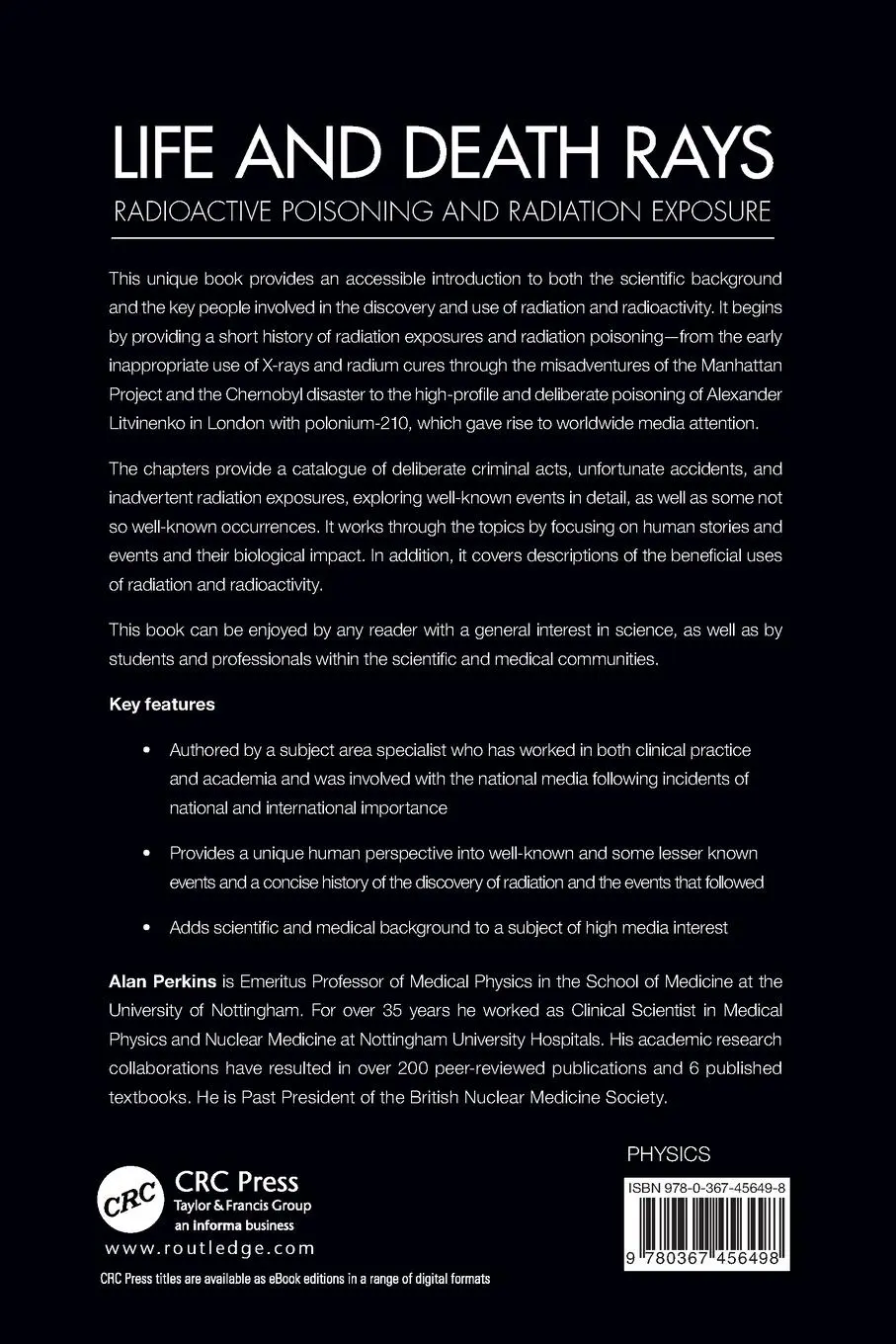 Rückseite: 9780367456498 | Life and Death Rays | Radioactive Poisoning and Radiation Exposure