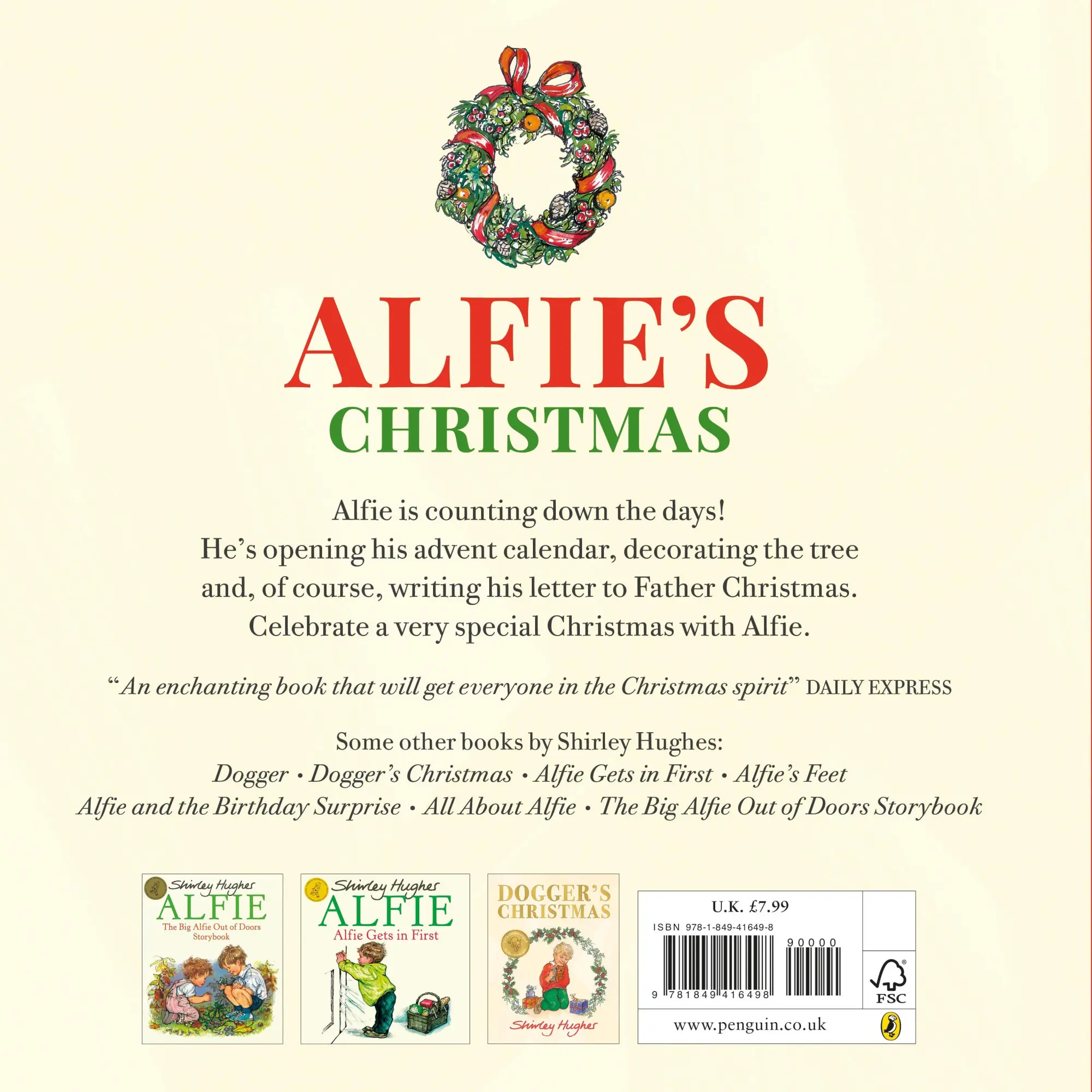 Cover: 9781849416498 | Alfie's Christmas | Shirley Hughes | Taschenbuch | Englisch | 2014