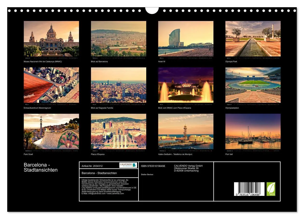 Bild: 9783516196498 | Barcelona - Stadtansichten (Wandkalender 2026 DIN A3 quer),...