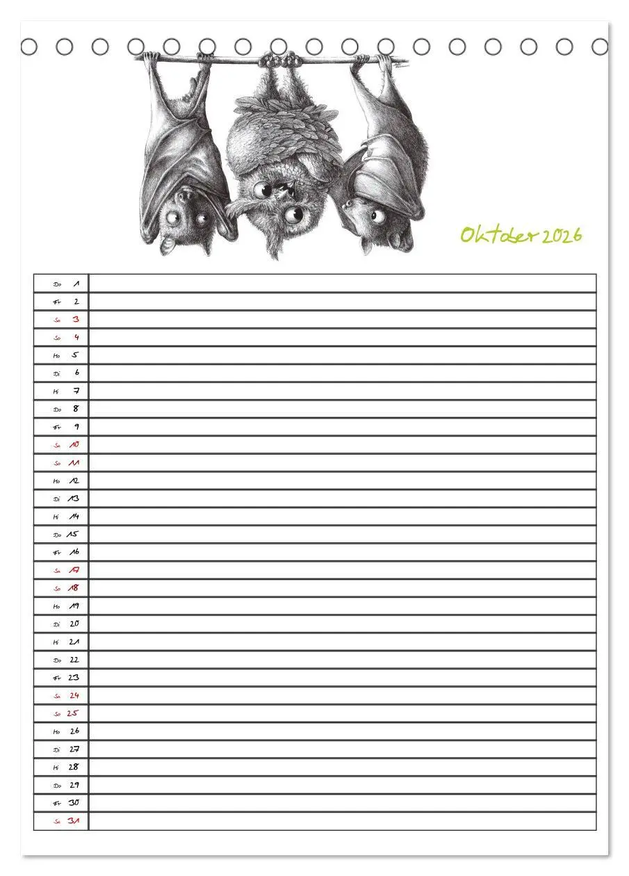 Bild: 9783516406498 | Tieronisch Eulen (Tischkalender 2026 DIN A5 hoch), CALVENDO...
