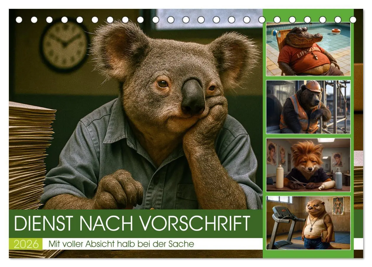 Cover: 9783516646498 | Dienst nach Vorschrift (Tischkalender 2026 DIN A5 quer), CALVENDO...