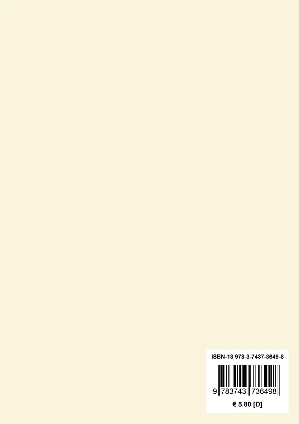 Rückseite: 9783743736498 | Sonette | Walter Benjamin | Taschenbuch | Paperback | 84 S. | Deutsch