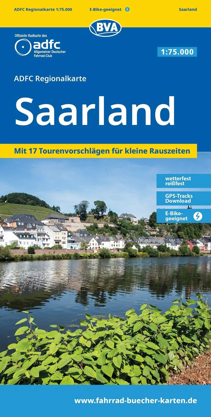 Cover: 9783991546498 | BVA ADFC Regionalkarte Saarland 1:75.000 | (Land-)Karte | Deutsch